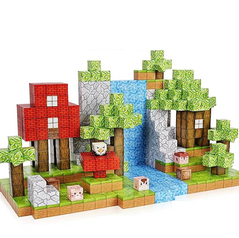 1pc Random 100-PCS 2025 Magnetic Blocks. Vivid colors, free building for STEM-building-play skills. A quality holiday gift.