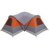 Tunnel Family Tent for 8 Persons Grey and Orange Waterproof