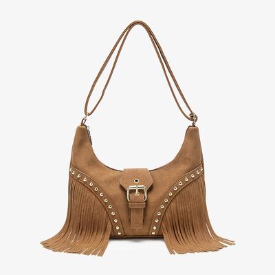 Borsa Estiva di Nicchia Retrò Hot Girl Vintage con Borchie Versatile a Spalla Singola a Tracolla Sotto Braccio