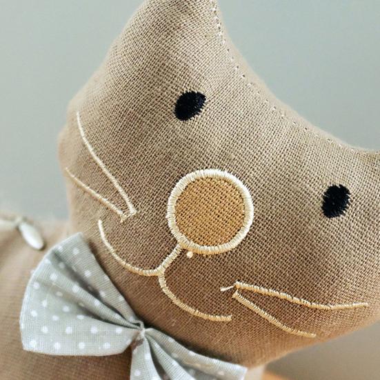 Stoff Katze Dekorativer Türstopper Cartoon Kätzchen Beschwert Innen Türstopper Winddicht Zuhause Büro Boden Stofftier Türstopper