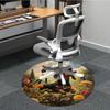1pc Floral Garden Dachshund Chair Carpet for Office  Machine Washable Rug for Office,  Good Gift for Family or Friends Yy251225241