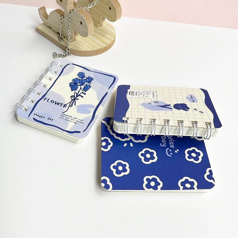 A7 Liten söt Kawaii fickanteckningsbok Blankfodrad anteckningsblock Mini Journal Memo Anteckningsblock för Student Traveller Skoltillbehör
