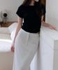 Meojiaenminggeul Ella Stretch Maxi Skirt (Greige)