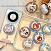 MagSafe-Compatible Silver Electroplated 3D Cartoon Kitty Magnetic Bracket