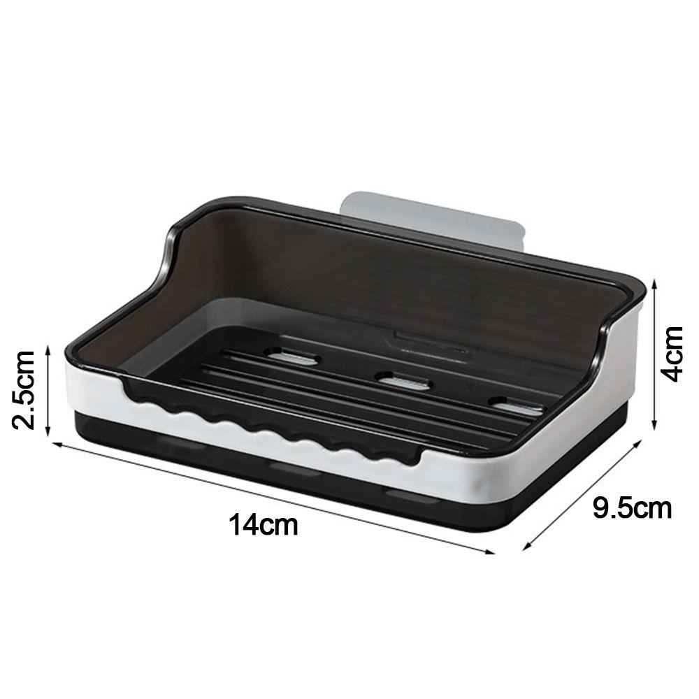 Durable Soap Dish Storage Holder Stand Tray Storage Rack  Bathroom Kitchen Sink Organizer