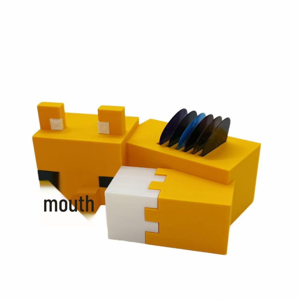 3D Printed Fox Minecraft Model Toy and Desktop Ornament
