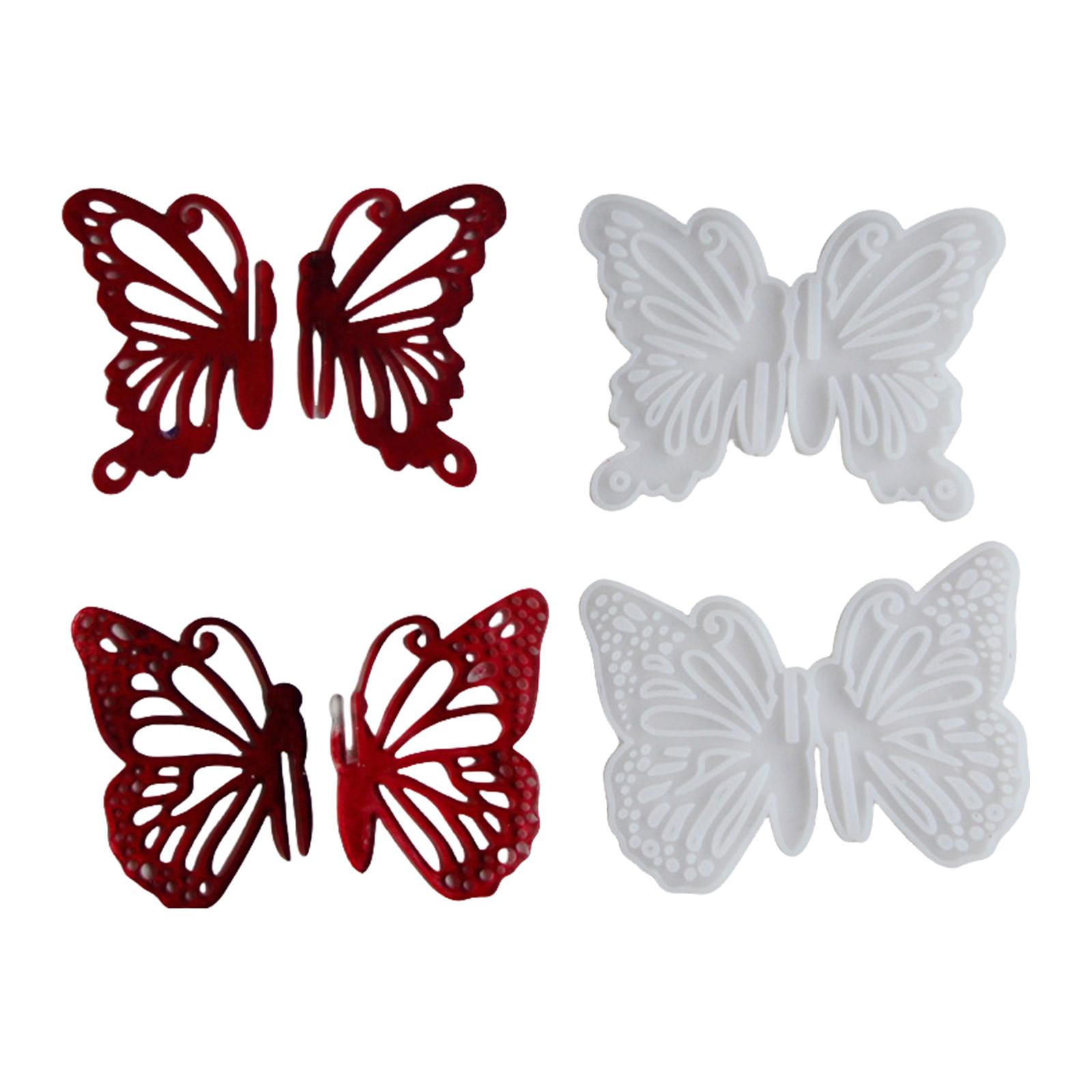 

Flexible Silicone Molds Butterfly Accessories Epoxy Resin Mold Ornament Pendant Mould Practical Jewelry Making Tool