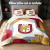 Union Berlin FC Design Bett Bettwäsche-Set 1 Bettbezug + 2 Kissenbezüge Weich Atmungsaktiv Haushalt Bettwäsche