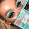 Lidschatten-Palette Matt Schimmer Langanhaltendes Augen-Make-up Lidschatten-Palette Set Minze Pastell Lila Tragbares Make-up 9 Farben, 1 Stück, 02 B