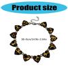 Artisanal Leopard Inspired Heart Jewelry Acrylic Pearls Chain Contemporary Design For Fashion Forward Women