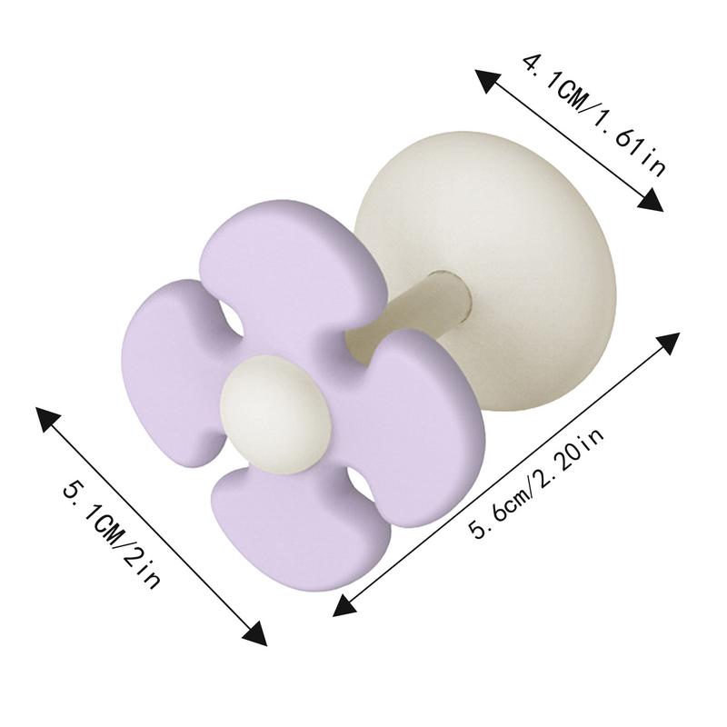 Desk Cable Clip Management Cartoon Flower Cable Management Charging Cable Keeper For Desk Car Home 4-in-1 Silicone Clip For Desk