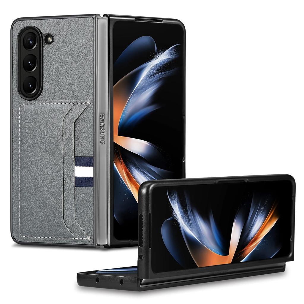 Portofel cu buzunar pentru card din piele pentru Samsung Galaxy Z Fold7 5G Fold 7 6 5 Fold6 Fold5 Fold3 Fold4 Fold2 Fold 4 3 2 Husă pliabilă