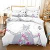 Mysta Rias Bedding Set Single Twin Bedding Set Printed With Pillowcase Bed Duvet Cover Soft Single Double Queen Super King Size