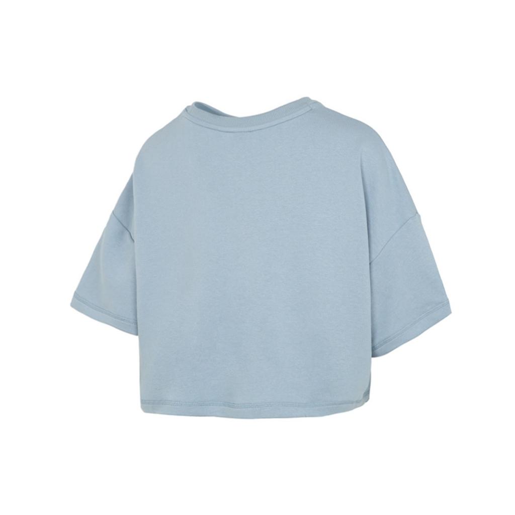 Puma Crop Tops Women's Blue Crew Neck Moderate 533212-61