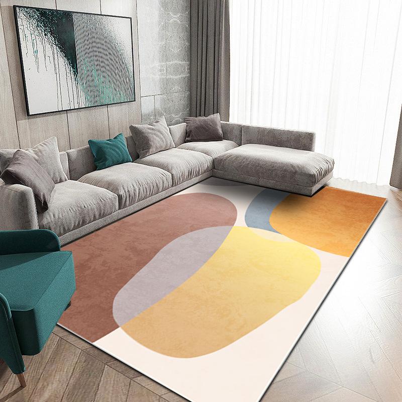Simple Ins Living Room Light Luxury Large Area Carpet Living Room Decoration Home BB Rug Bedroom Blanket Square Soft Bath Mat