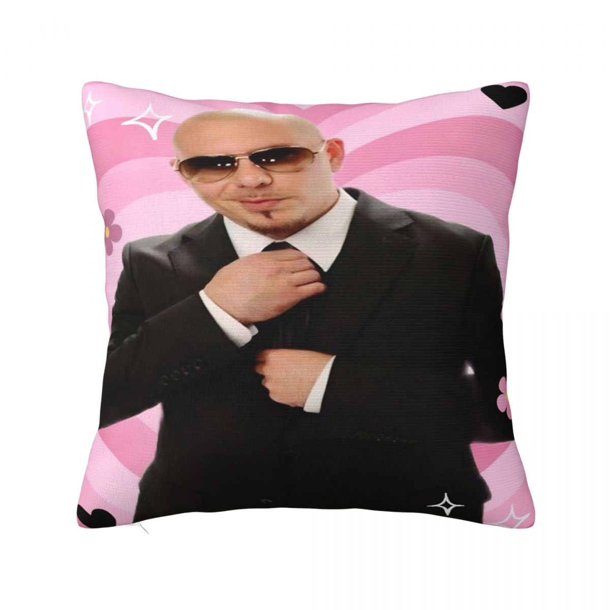 Pillow Cover Mr Worldwide Pitbull Custom Cushion Cover Fashion Pillow Case For Office Car Home Decorative Pillowcases 30cmx30cm