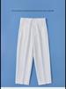 White Boys' Summer Dress Trousers for Elementary Students