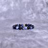 Natural Sodalite and Onyx Beaded Bracelet Beaded Gemstone Stretchable Bracelet Two Stone Bracelet for Men Unique Friendship Bracelet