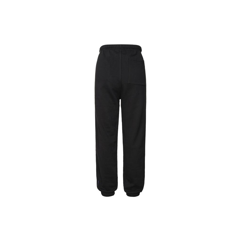 Adidas Originals Trefoil Blue Version Solid Stripe Logo Drawstring Sports Joggers Men Bottoms Black HM6489