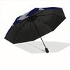 1pc Stars Night Automatic Umbrella   Auto Open/Close Folding Umbrella with  8 Rib Frame, 3 Fold Compact Umbrella for Men & Women, 106