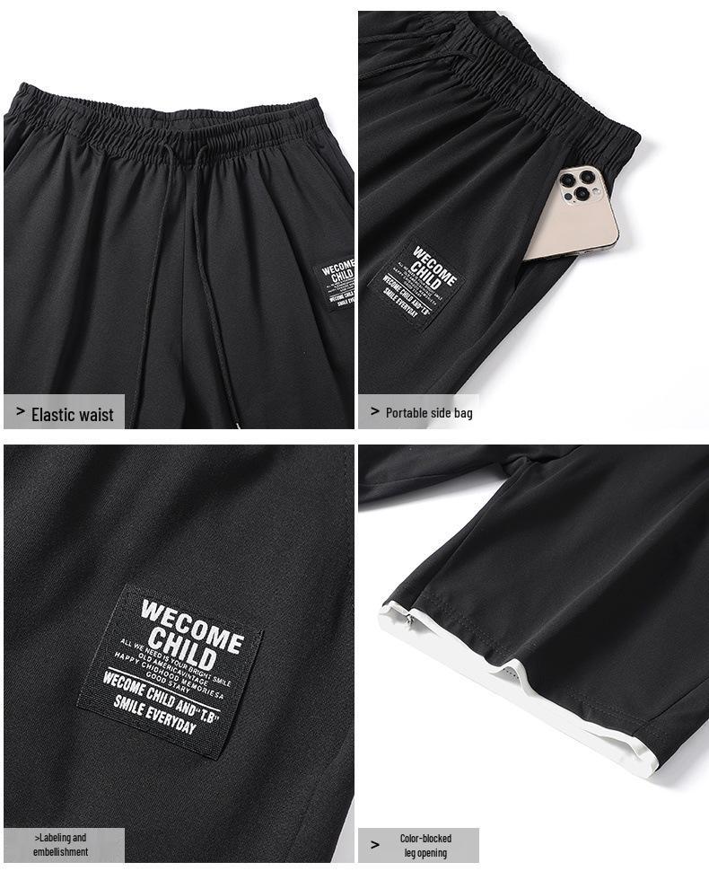 Men's Plus Size Casual Summer Set: Cotton Thin Short-Sleeve T-shirt & Shorts Sportswear
