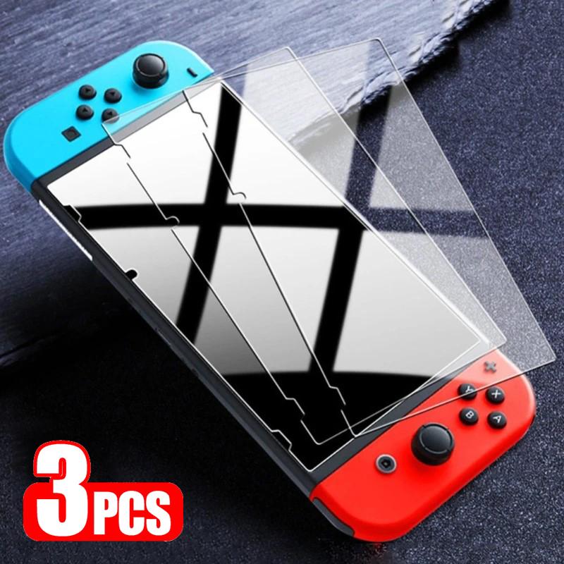 Clear Tempered Glass for Nintendo Switch Lite Screen Protector Compatible Nintendo Switch NS/OLED Transparent 9H Protective Film 5