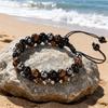 New Exotic Anklet Bracelet Woven Bracelet Black Gallstone Tiger's Eye Bracelet Beaded Beads