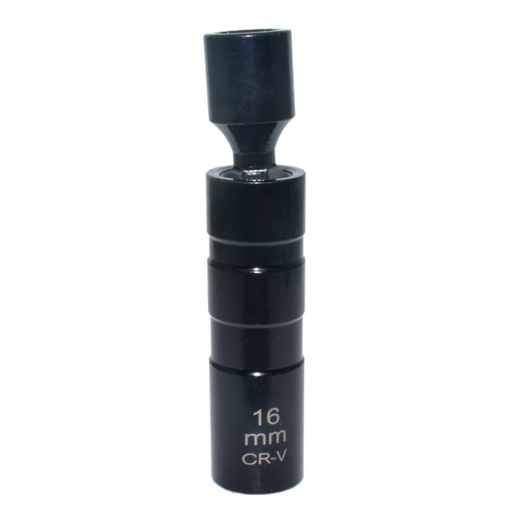 14mm 16mm Magnetic Spark Plug Socket 12-Point 3/8inch Drive Swivel Socket Removal Tool Spark Plug Spanner Auto Repair Tools