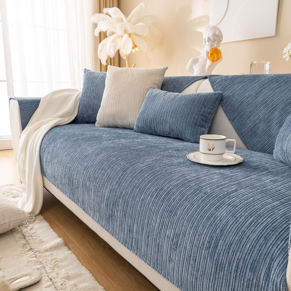 Chenier Sofa Cushion Four-Season Universal Non-Slip Seat Cushion Cream Wind Sofa Cover Cross-Border New Backrest Towel Cover