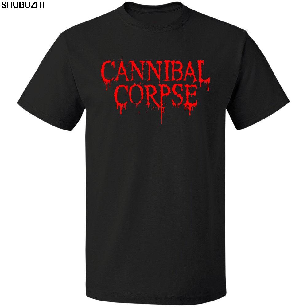 CANNIBAL CORPSE LOGO DEATH METAL GRINDCORE CHRIS BARNES Tee S-3XL  T-Shirt Men Short Sleeve T Shirt Sbz4398