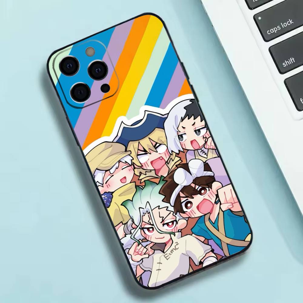 Anime Dr. S-STONE  Phone Case Silicone Soft For IPhone 17 16 15 14 13 12 11 X XR Plus Pro Max Plus