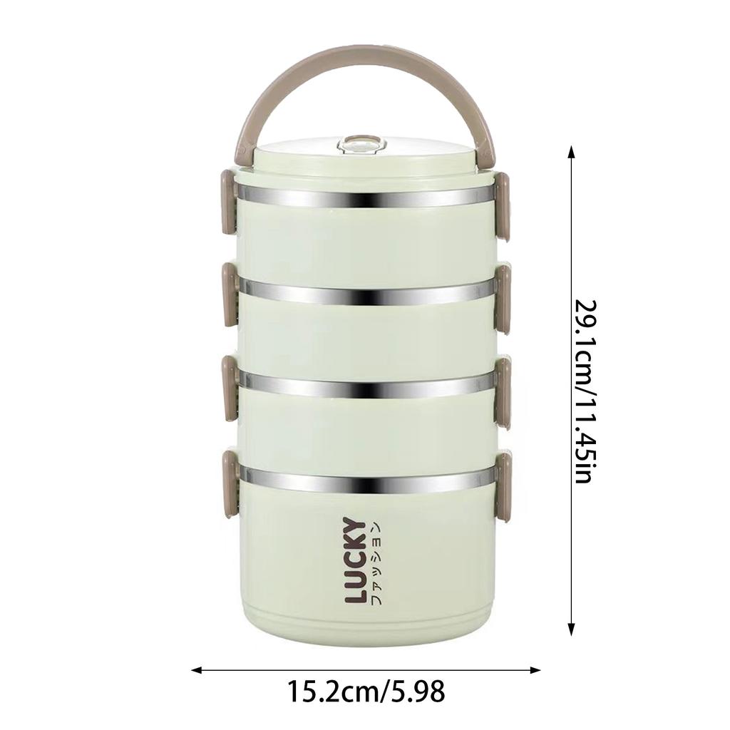 Isolierte Edelstahl-Lunchbox, praktisch zu tragen mit auslaufsicherem Deckel, geeignet für Camping im Freien