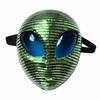 Halloween Alien Mask Disco Mirror Shiny Mask Party Dance Costume Mask Metallic Futuristic Party Prop