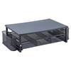 Computer Monitor Stand with Drawer and Side Storage Metal Screen Stand Multifunctional Desk Shelf for Computer Laptop