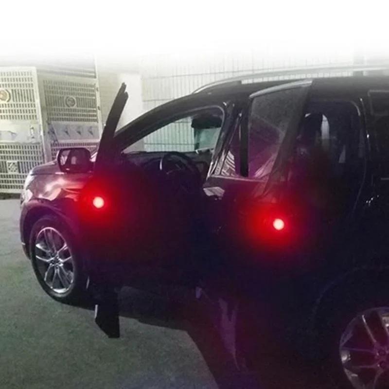 New 2pcs Car Door Safety Anti-collision Warning Light Door Burst Light LED Anti Rear End Sensing Light Door Opening Light