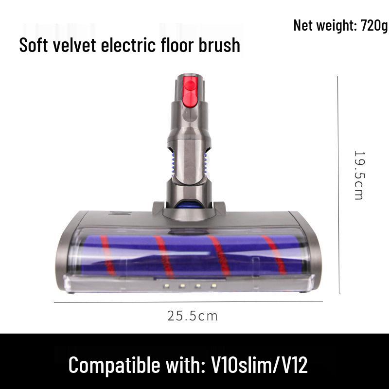 Compatible Electric Suction Floor Brush Head for Dyson V6 V8 V10 Vacuums
