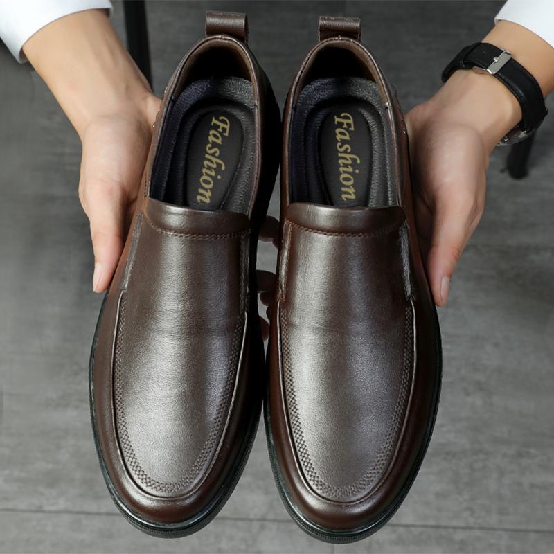 Fashion Comfortable Penny Driving Moccasin Men's Genuine Leather Loafers Slip-On Dress Shoes Casual Business Shoes for Men Classic Flats