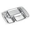 Durable 304 Stainless Steel Divided Lunch Trays