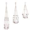 Macrame Plant Hanger Boho Hanging Planter Holder Cotton Rope Flower Pot Hanger for Home Patio Garden Decor