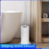 Freestanding Toilet Paper Holder Acrylic Toilet Paper Storage Holder Vertical Space Saving for Toilet Spare Rolls Storage