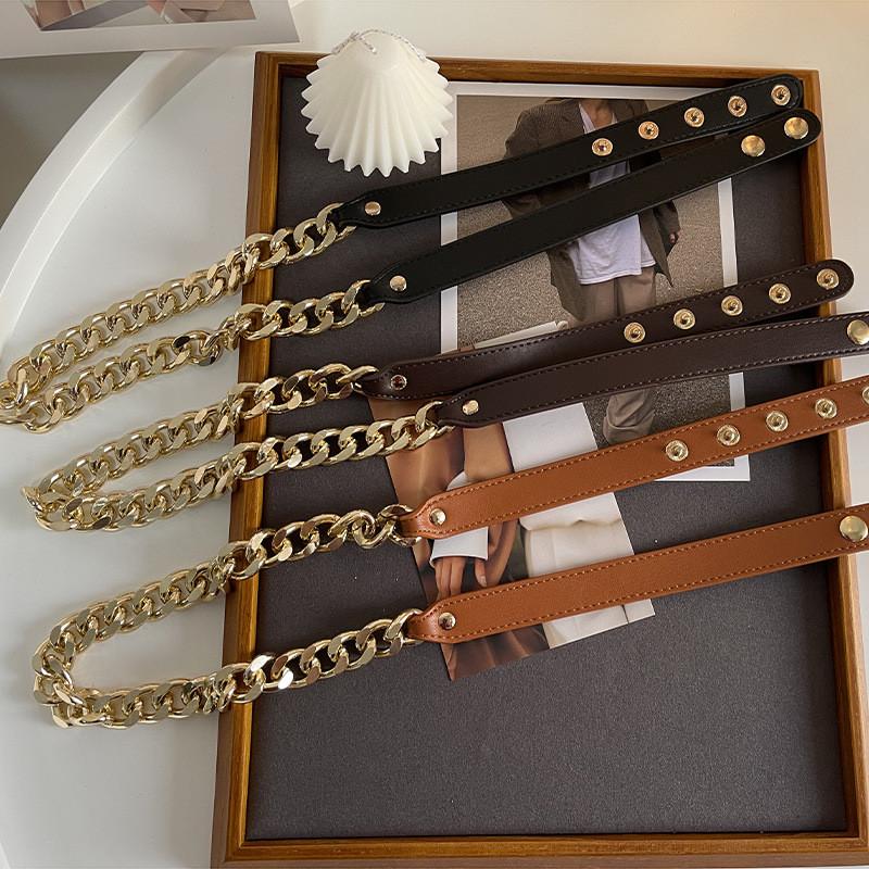 Elegant Metal Waist Chain For Women Stylish Ins Trendy Decor For Coats And Dresses