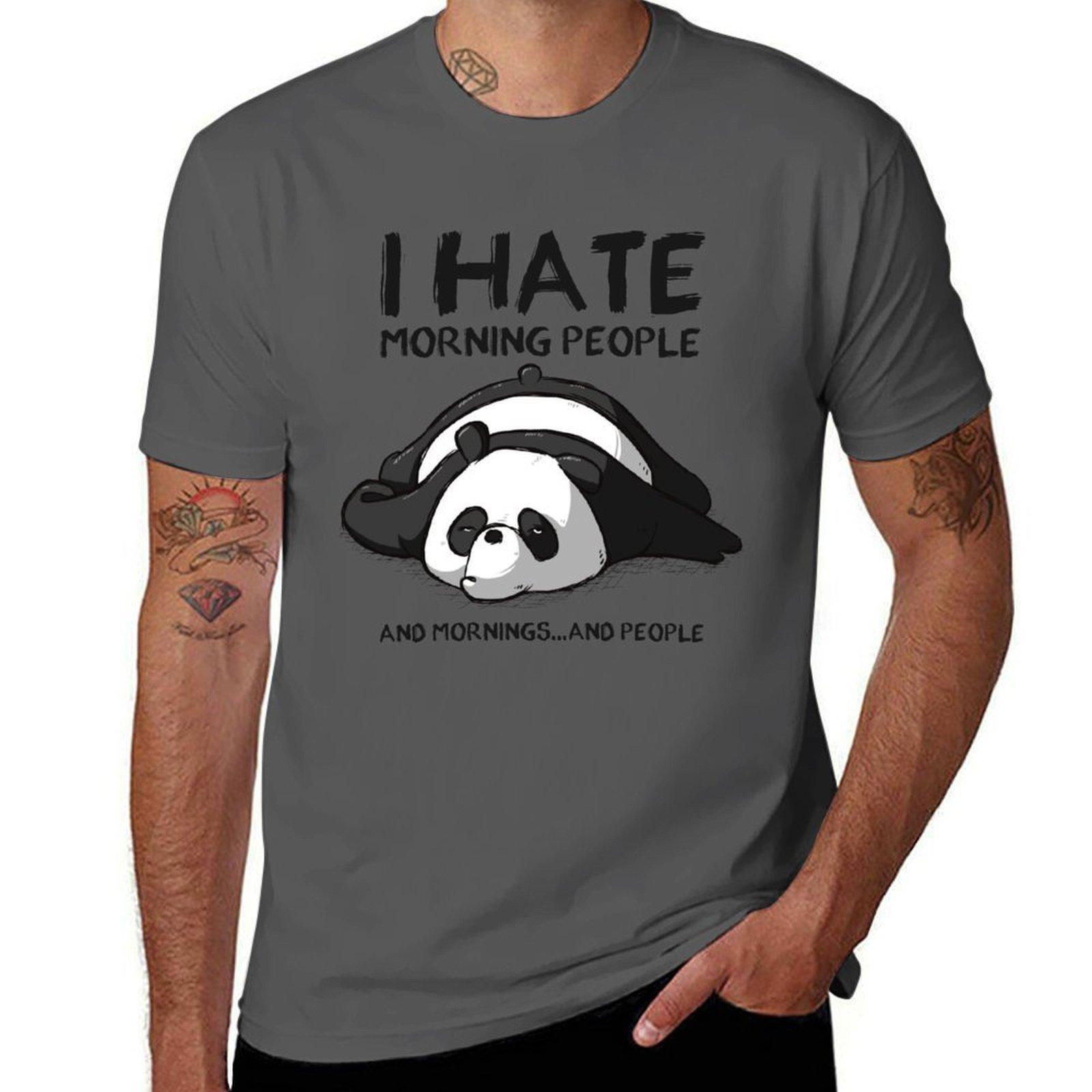 

I hate morning people TShirt Soft Touch Basic Cotton TShirt 4XL