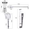 5 Pcs/set Stainless Steel Cocktail Shaker Set Shaker Mixing Spoon Ice Forceps Filter Measuring Cup Reusable Professional Bartending Tool