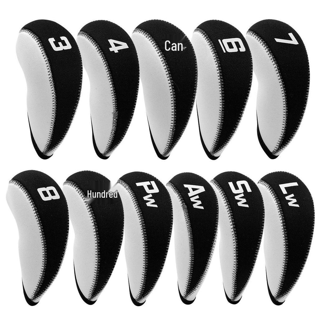 11-Piece Diving Material Golf Iron Head Protective Covers