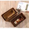 Large Home Storage Basket Box Grass Woven Rectangular Storage Container Sundries Kitchen Drawer Organizer