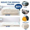 Vacuum Storage Bags, Extra Large Reusable Vacuum Sealer Bags with Double Zip Seal Travel Space Saver Bags for Clothes Bedding