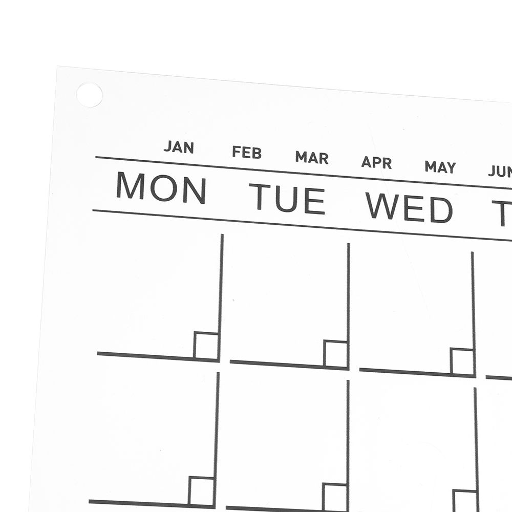 Acrylic Reusable Monthly Calendar Whiteboard Study Wall Weekly Planner Schedule Itinerary Note Board Memo