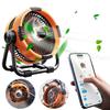 Portable Camping Fan with LED Light 20000mAh Rechargeable Battery Powered Fan Camping Gear for Picnic Fishing