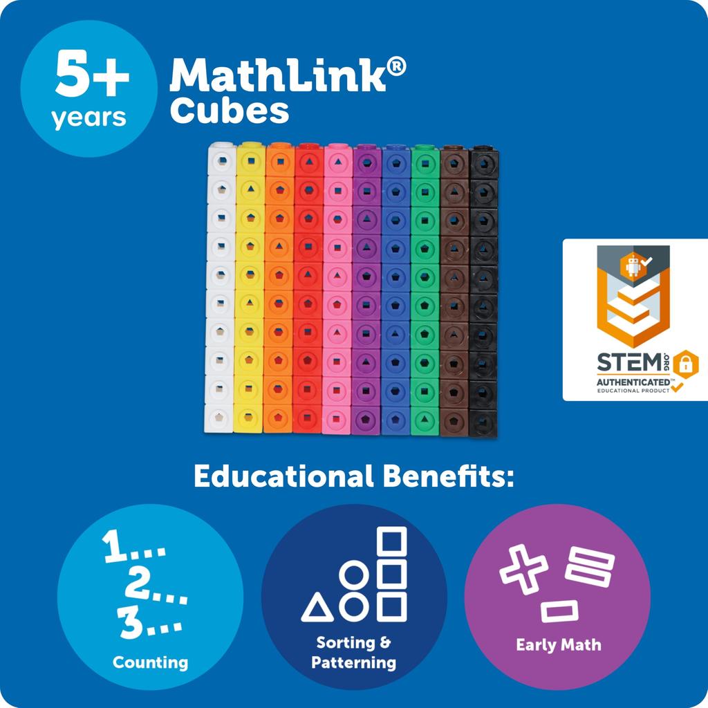 Learning Resources Cubes LER 4285 MathLink(R) (100 Cubes)