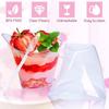 120ML Disposable Plastic Mousse & Pudding Cups with Spoons
